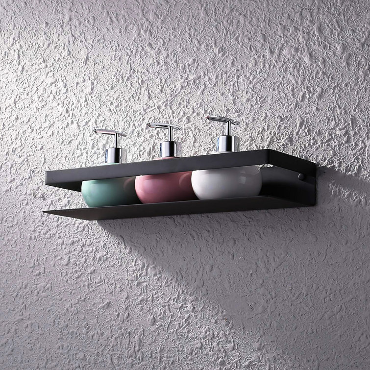 Latitude Run® Rolef Drill & Screw Mount Stainless Steel Shower Shelf & Reviews Wayfair